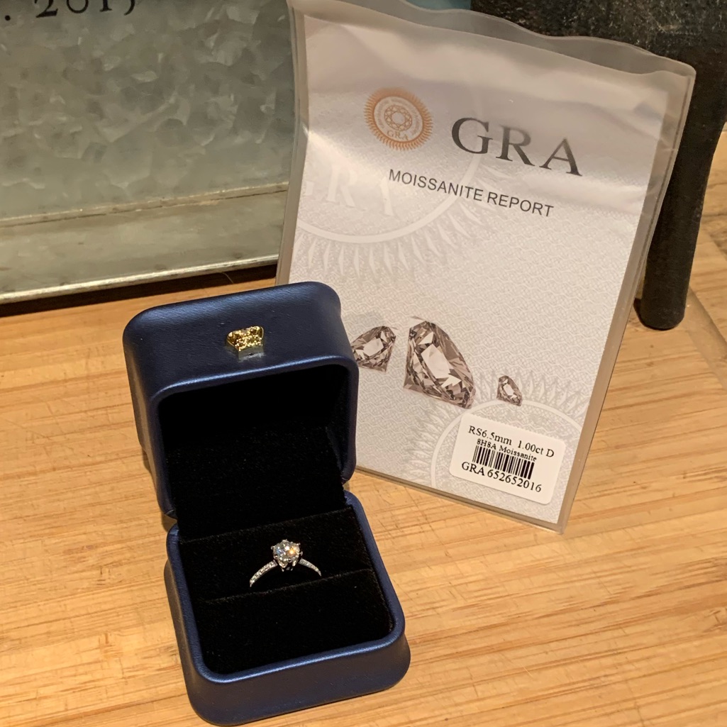 #64 Over 1 Ctw Moissanite Ring